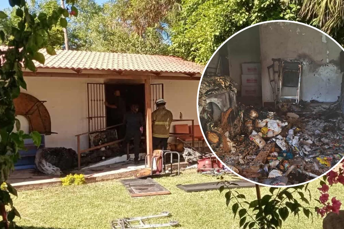 Incendio consume bodega en DIF Ures, aparentemente por corto circuito; no hay lesionados