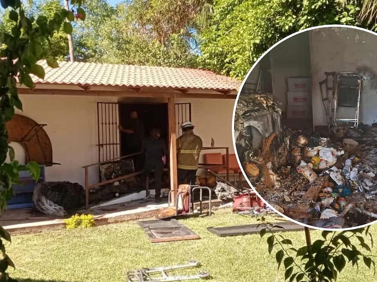 Incendio consume bodega en DIF Ures, aparentemente por corto circuito; no hay lesionados
