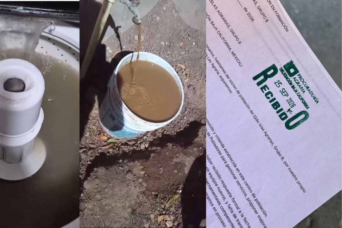 Agua sucia, poca presión y cortes constantes; comunidad de Islas Agrarias B tiene más de dos meses enfrentando esta problemática