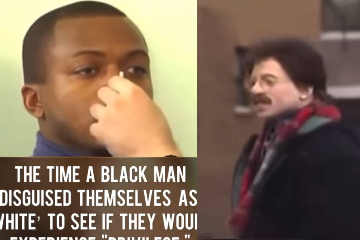 Se viraliza un video antiguo de un hombre afroamericano disfrazado de blanco para experimentar sus privilegios