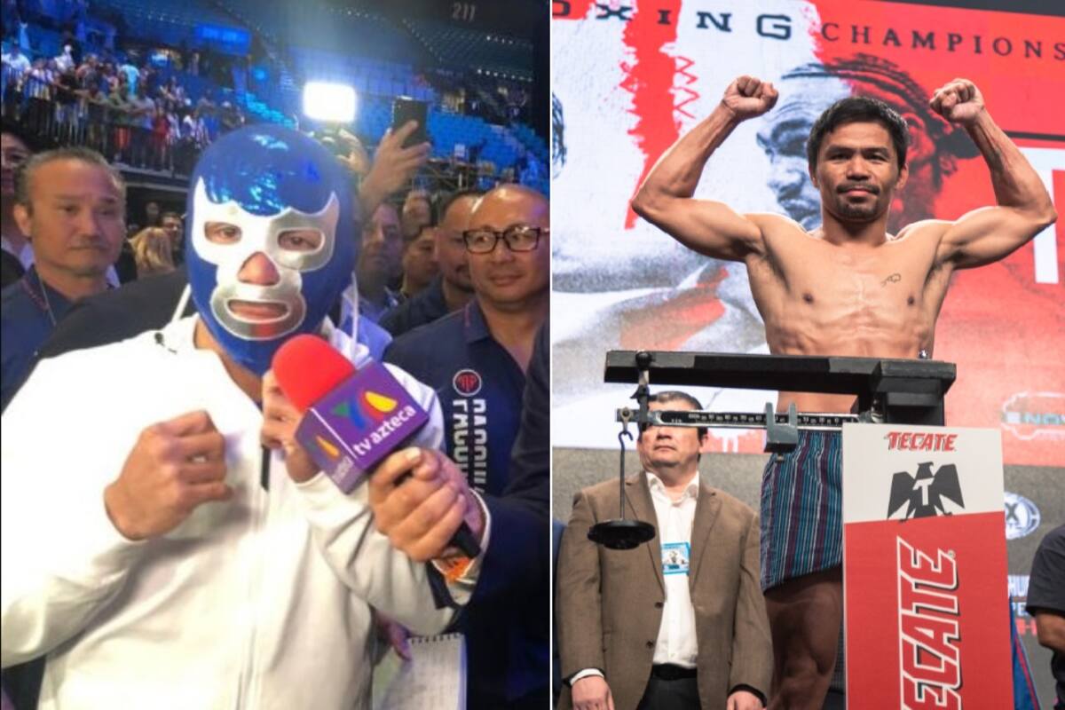 Invitan a Pacquiao a la AAA; se pone máscara de Blue Demon
