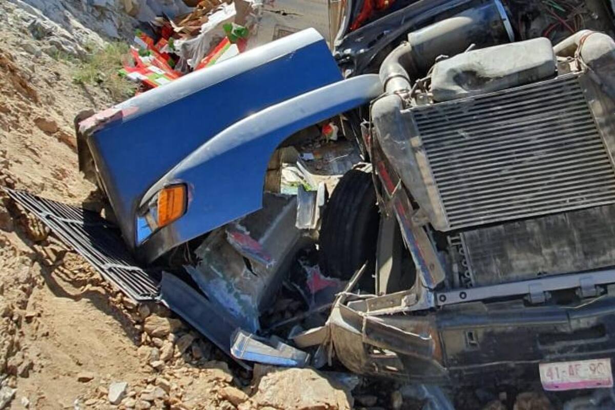 Accidente en La Rumorosa