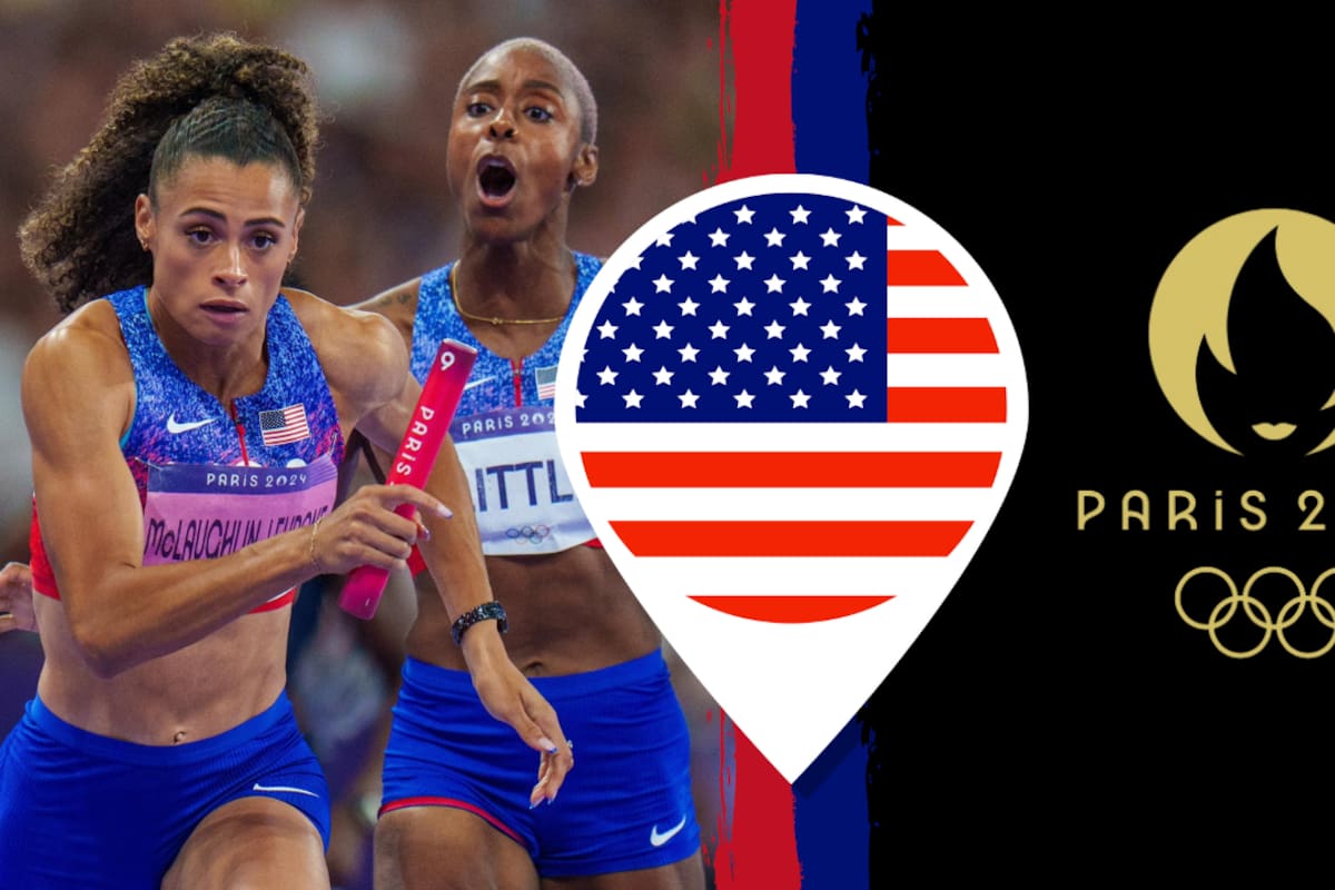 París 2024: Estados Unidos rompe récord en relevos de 4 en los 400 metros femenino