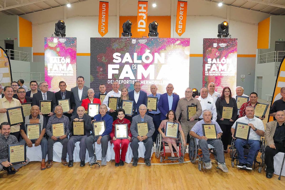 Regresan 25 deportistas entronizados al Salón de la Fama Municipal de Hermosillo