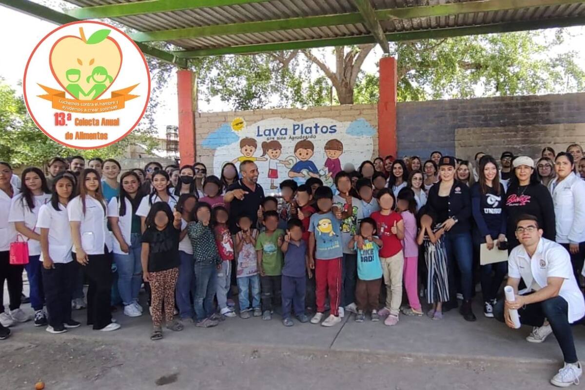 Invitan estudiantes de la Unison a participar en la 13° colecta de alimentos en apoyo a comedor “Unidos por Miguel Alemán”
