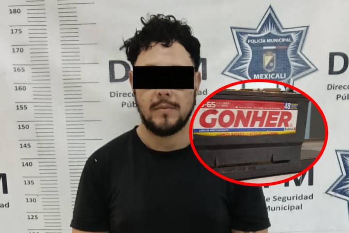 Detienen a hombre por presunto robo de batería de un Cadillac en Hacienda del Bosque