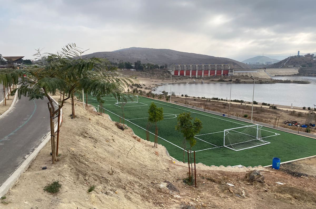 Se finalizó la construcción de las canchas de voleibol de playa.