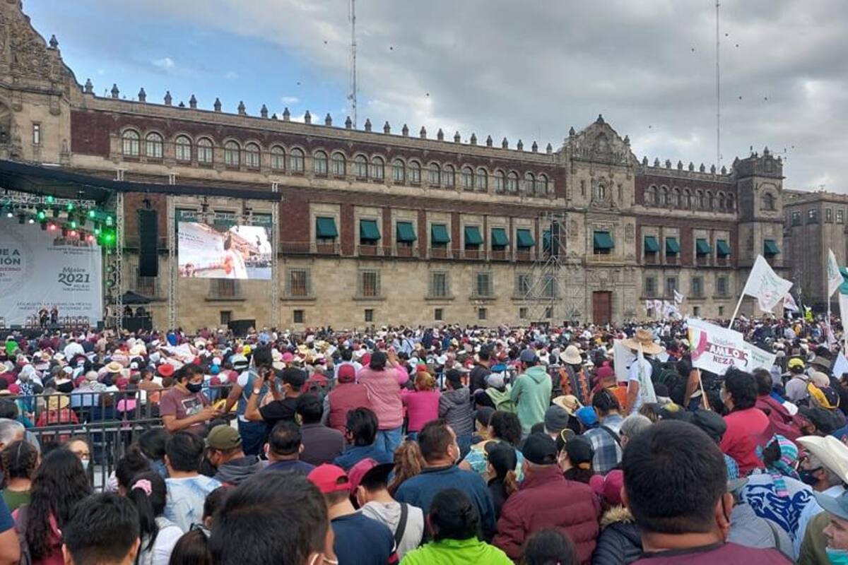 Con Zócalo a reventar, AMLO dará mensaje a 3 años de su gobierno