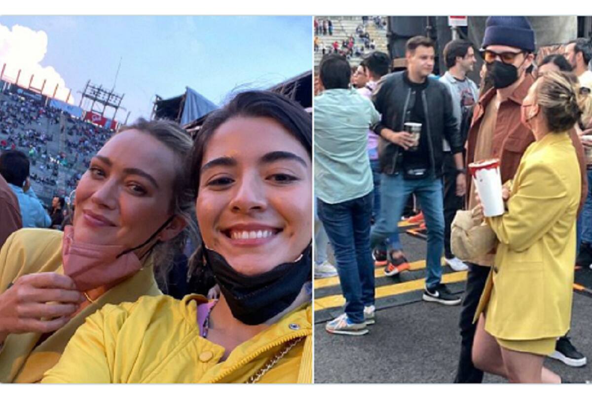 Hilary Duff está en México, la captaron en un concierto de The Killers