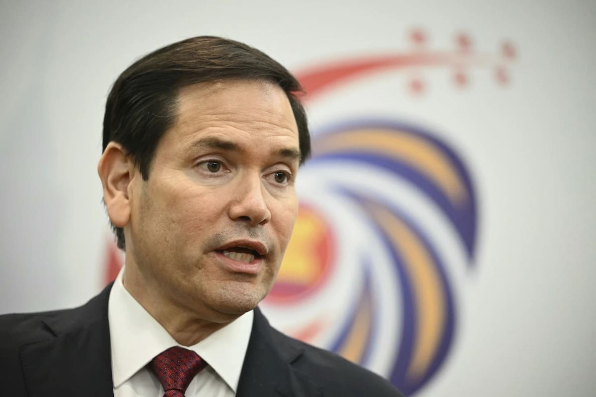 El secretario de Estado de EEUU, Marco Rubio, participa en una conferencia de prensa durante la 58.ª reunión de Ministros de Asuntos Exteriores de la ASEAN y reuniones relacionadas en el Centro de Convenciones de Kuala Lumpur, el 10 de julio de 2025. | Crédito: Mandel Ngan/pool vía AP)