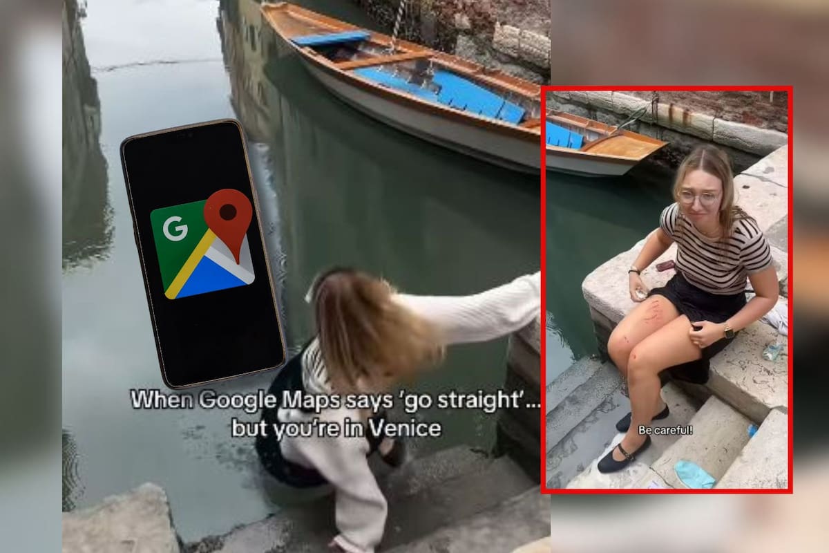 Turista cayó a un canal en Venecia por seguir indicaciones de Google Maps (VIDEO)
