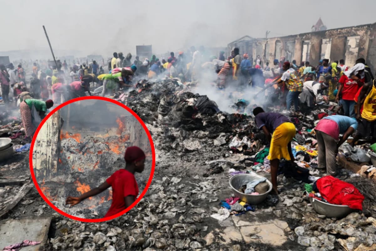 Incendio devasta mercado de ropa en Ghana, dejando a cientos sin sustento