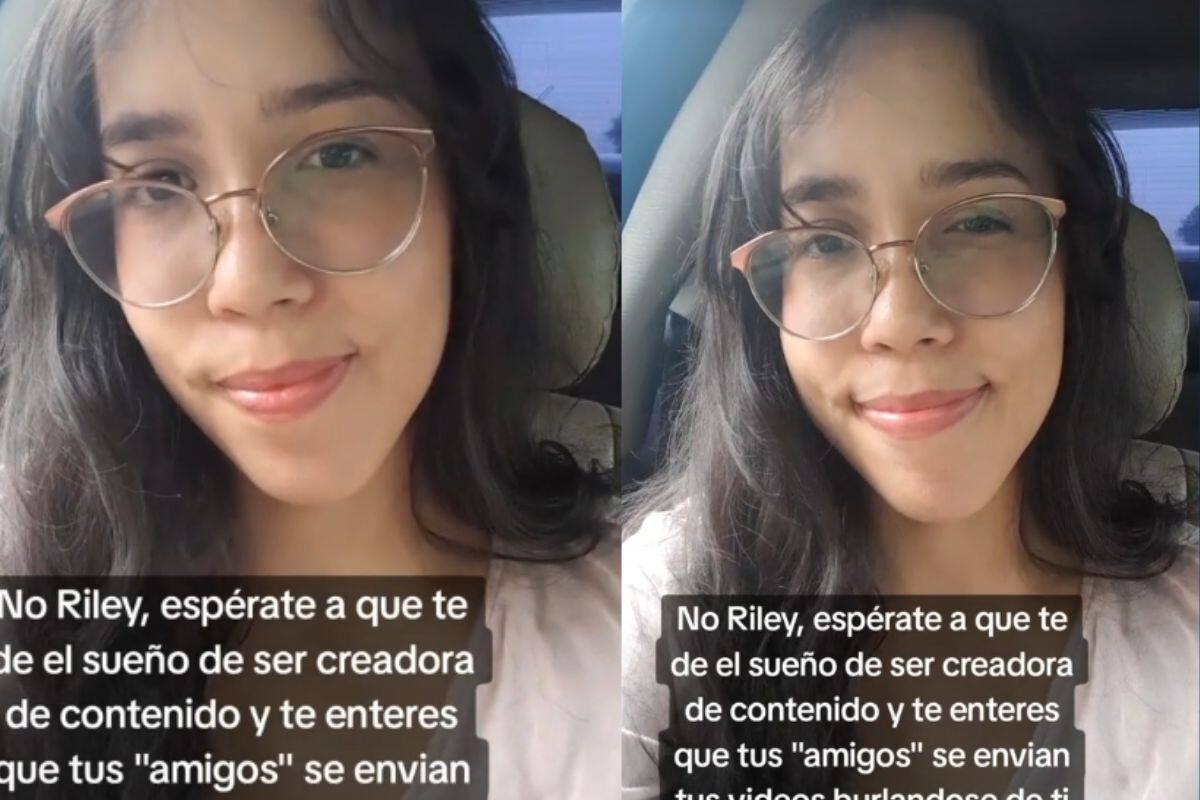Mujer sueña con ser creadora de contenido pero sus ‘amigos’ se envían vídeos para burlarse de ella