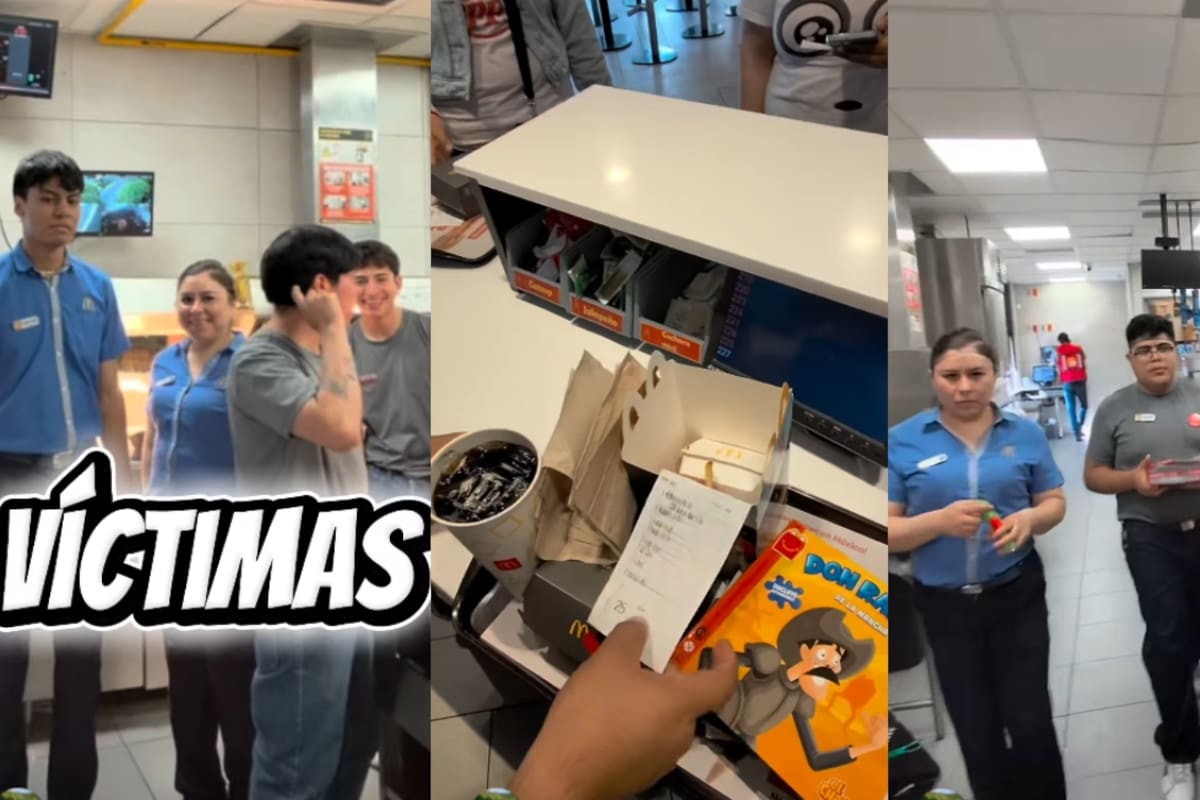 “Se puso a repartir órdenes y atender a clientes”: Joven finge trabajar en McDonald’s y nadie se da cuenta
