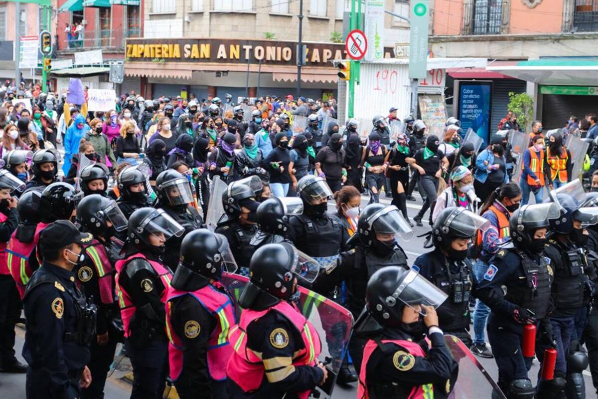 CDMX: Marcha del Día Internacional de la Mujer será vigilada por 1,700 policías mujeres