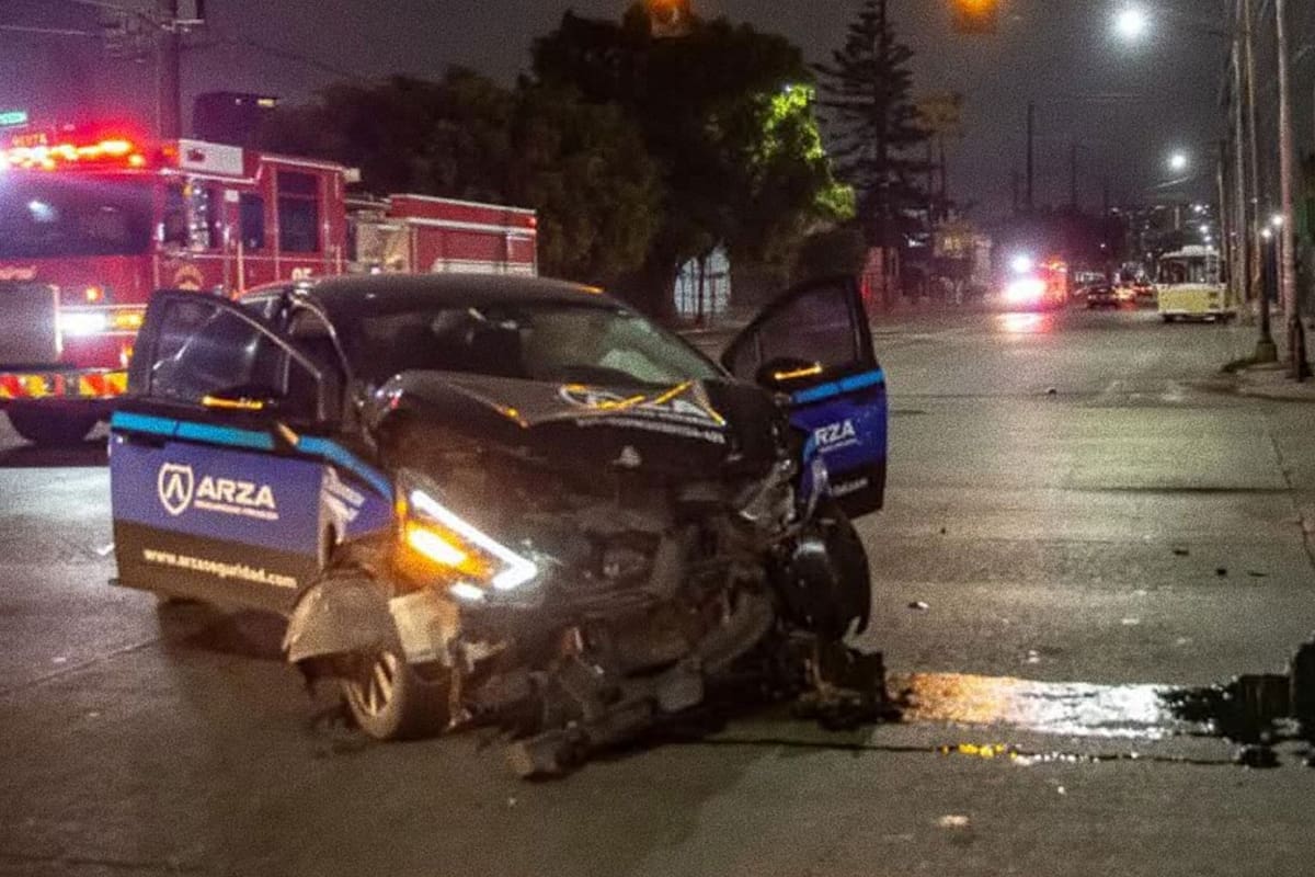 Accidente vial en la Zona Centro deja dos lesionados