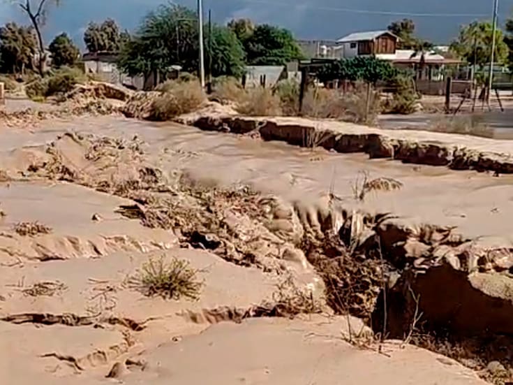 Queda sin acceso parte del Golfo de Santa Clara por crecimiento de arroyo