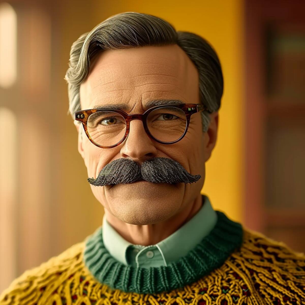 La IA de Midjourney recreó la imagen atractiva de Ned Flanders de Los Simpson.