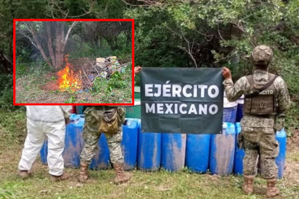 Hallan y destruyen tres almacenes químicos usados para narcolaboratorios en Culiacán y Cosalá