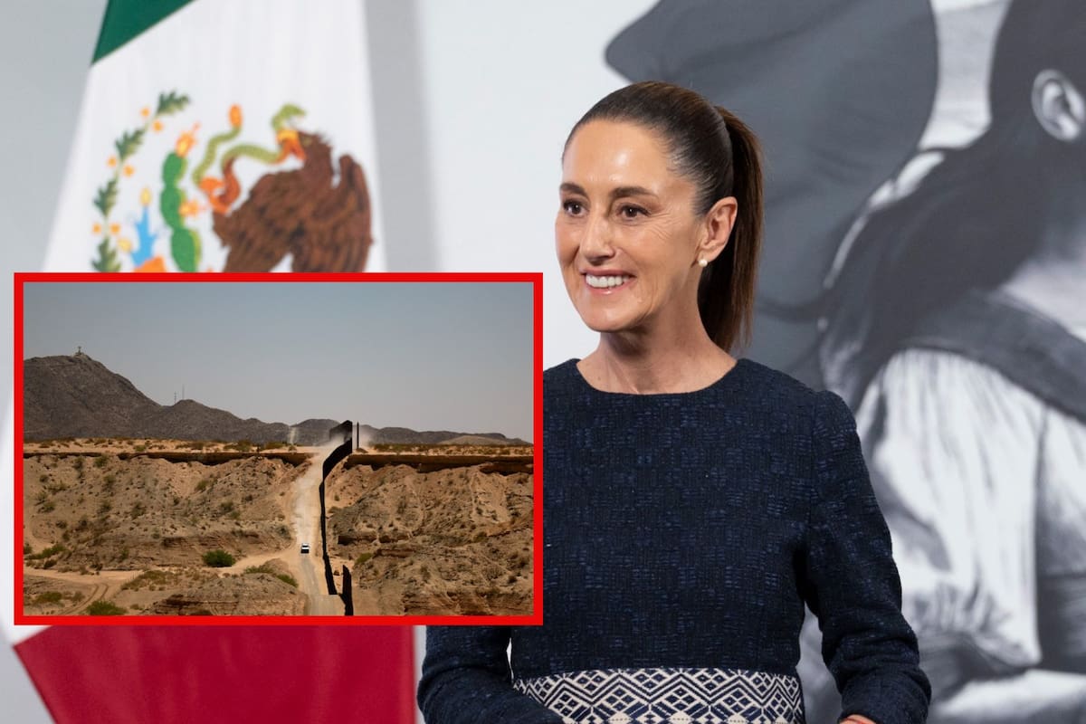 Sheinbaum muestra desacuerdo en construcción de muro fronterizo entre EEUU y México