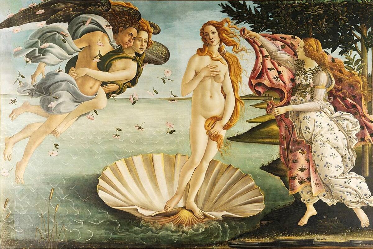El nacimiento de Venus de Botticelli renovado con la inteligencia artificial