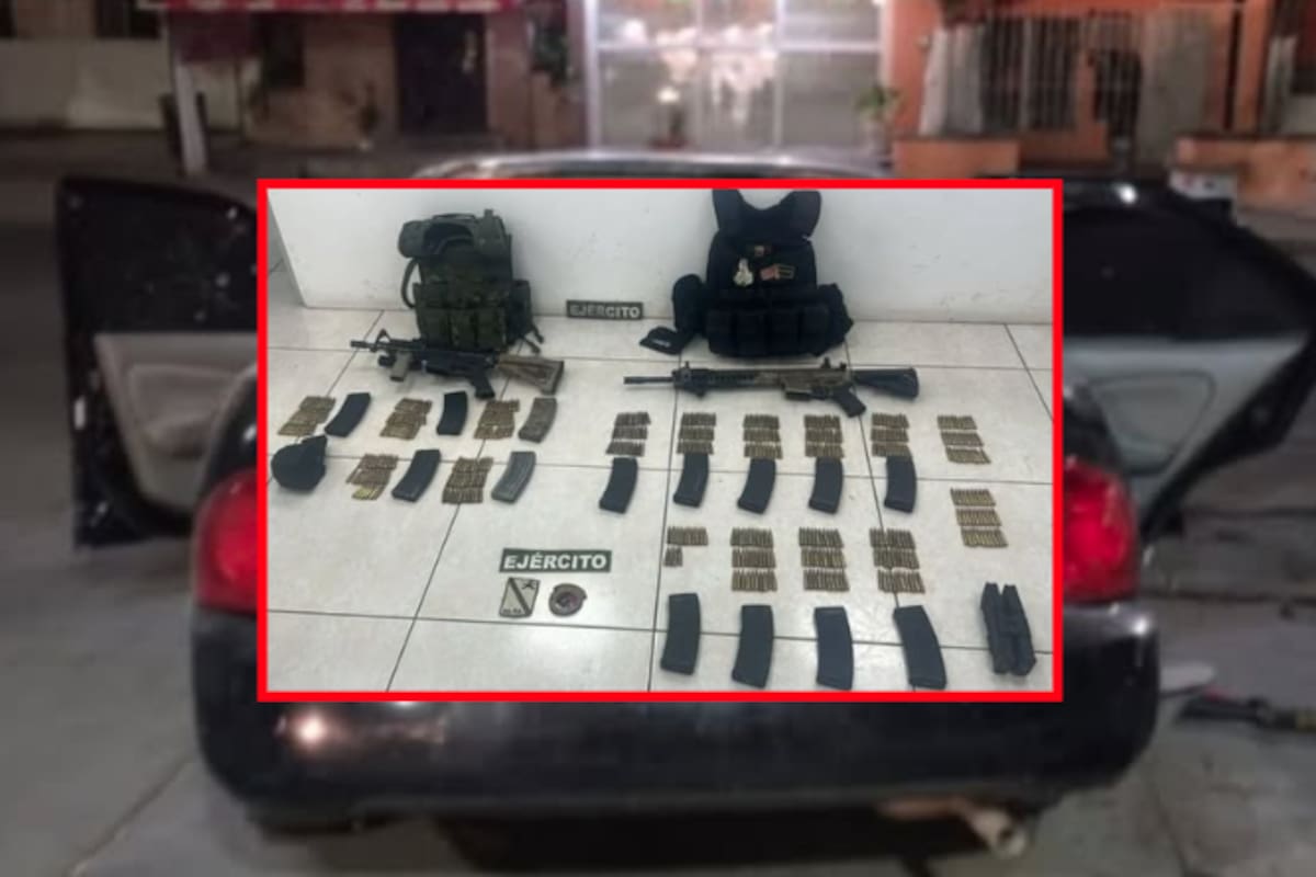 Tras enfrentamiento en Culiacán, autoridades aseguran a dos civiles, armamento y vehículo alterado