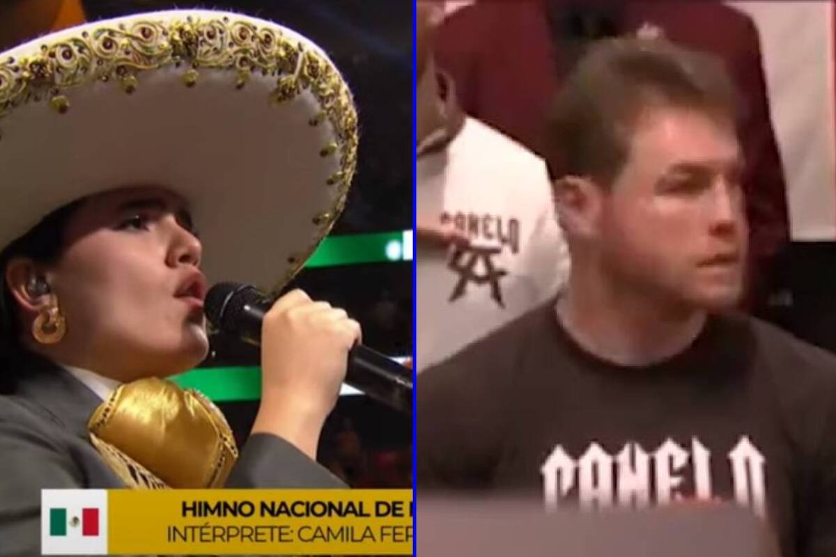Esto dijo 'Canelo' Álvarez ante el error de Camila Fernández en el Himno Nacional