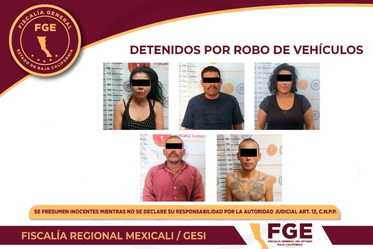 Captura FGE a prófugos buscados por robo de vehículos