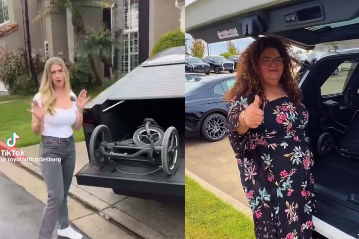 VIDEO: Madre con camioneta de Toyota ridiculiza a fan de Tesla que presumía su Cybertruck como “la mejor para mamás”