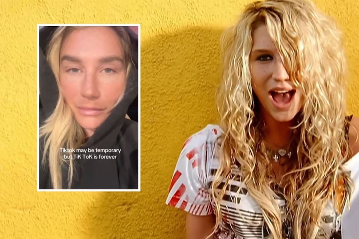 Kesha reacciona al cierre de TikTok con su icónica canción del 2010