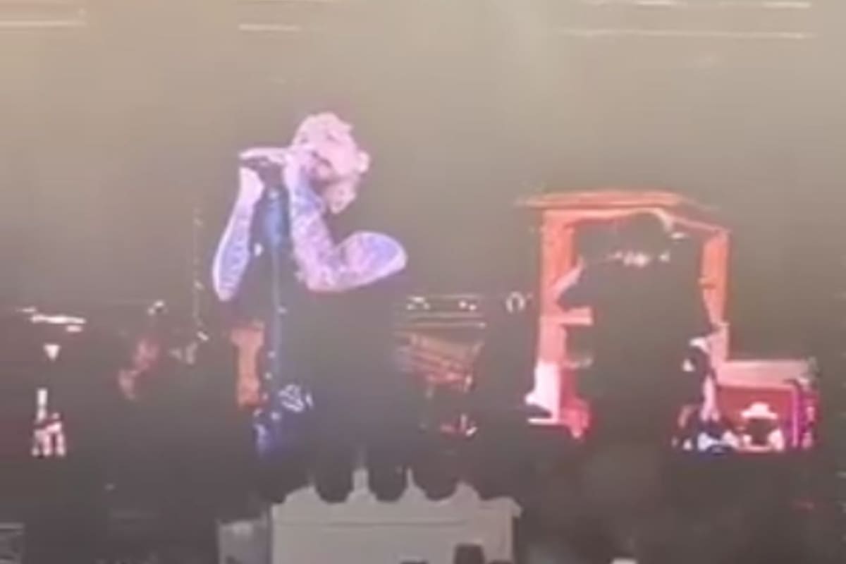 Christian Nodal sugiere traición familiar en pleno concierto en Querétaro: “La propia sangre te puede fallar”