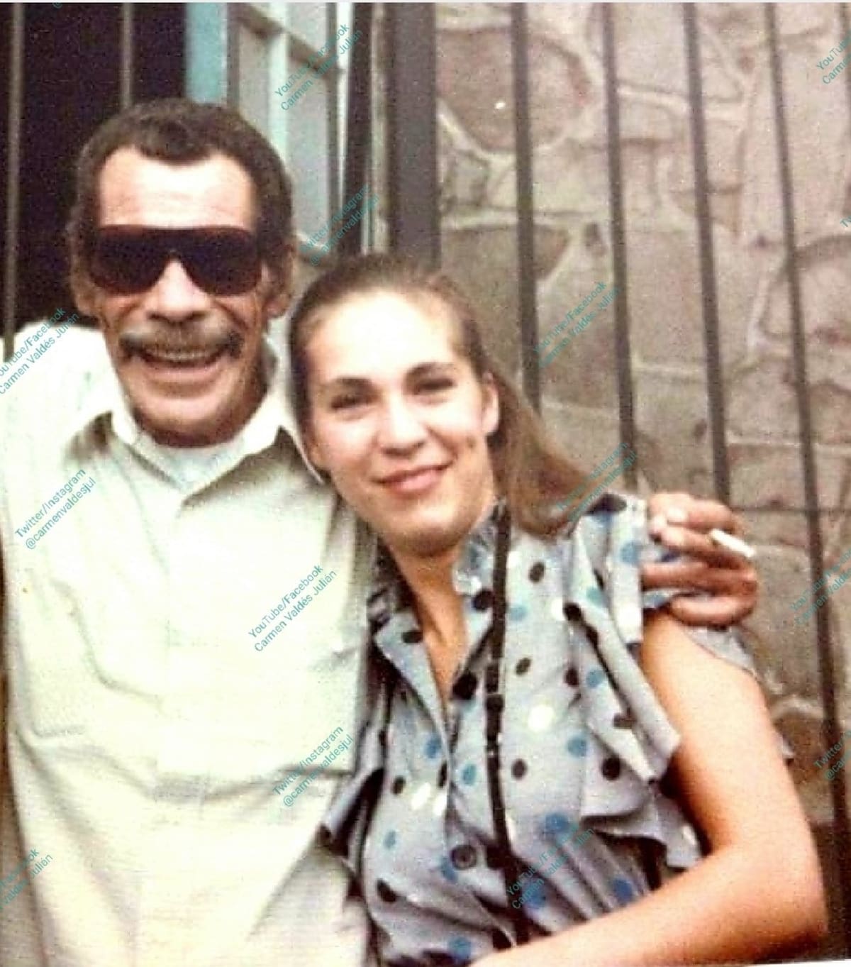 Ramón Valdés y su esposa, Araceli Julián / Cuenta de X: @CarmenValdesJul.jpg