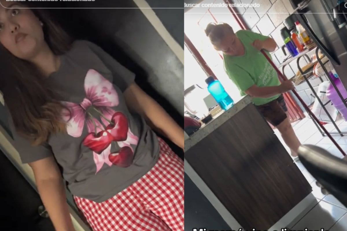 “Tu no quieres limpiar”: Hombre le habla a su madre para que limpie la casa porque su esposa no lo hace