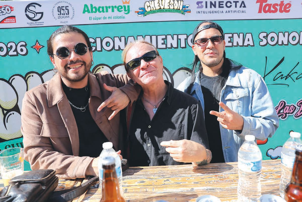 El Kakalo, Grupo Element y directivos de Buqui Bichi estuvieron en la conferencia de prensa. FOTO: JULIÁN ORTEGA