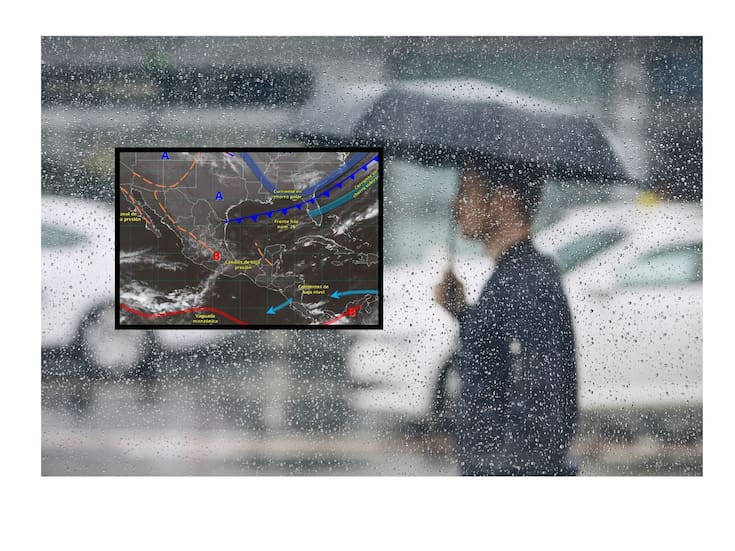 Lluvias fuertes, ambiente frío y vientos intensos: así estará el clima hoy en México