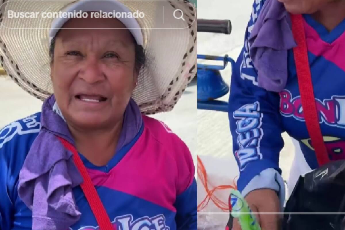 Influencer ayuda a una señora que vende BonIce comprándole casi todo su producto: “Es mi único sustento.”