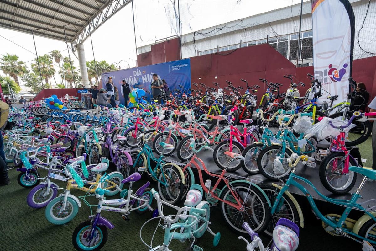 Realizan festejo del Día del Niña y el Niño Inclusivos con entrega de bicicletas en Tijuana