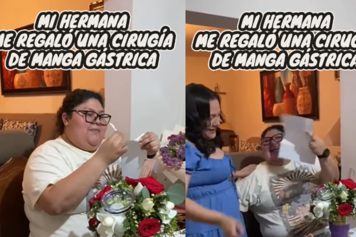 “Le regaló una cirugía de manga gástrica”: mujer conmueve al ayudar a su hermana a transformar su vida