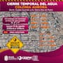 ¡Ojo! Cortarán el agua este jueves en la colonia Aurora