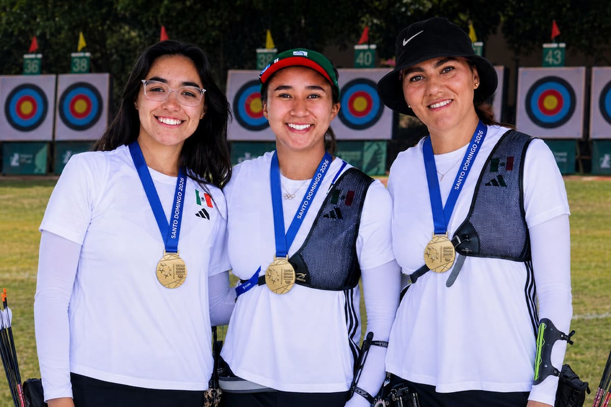 ¡Oro para México! Alejandra Valencia, Ángela Ruiz y Ana Paula Vázquez vencen 5-1 a Colombia en tiro con arco recurvo por equipos femenil y se coronan en Santo Domingo 2026
