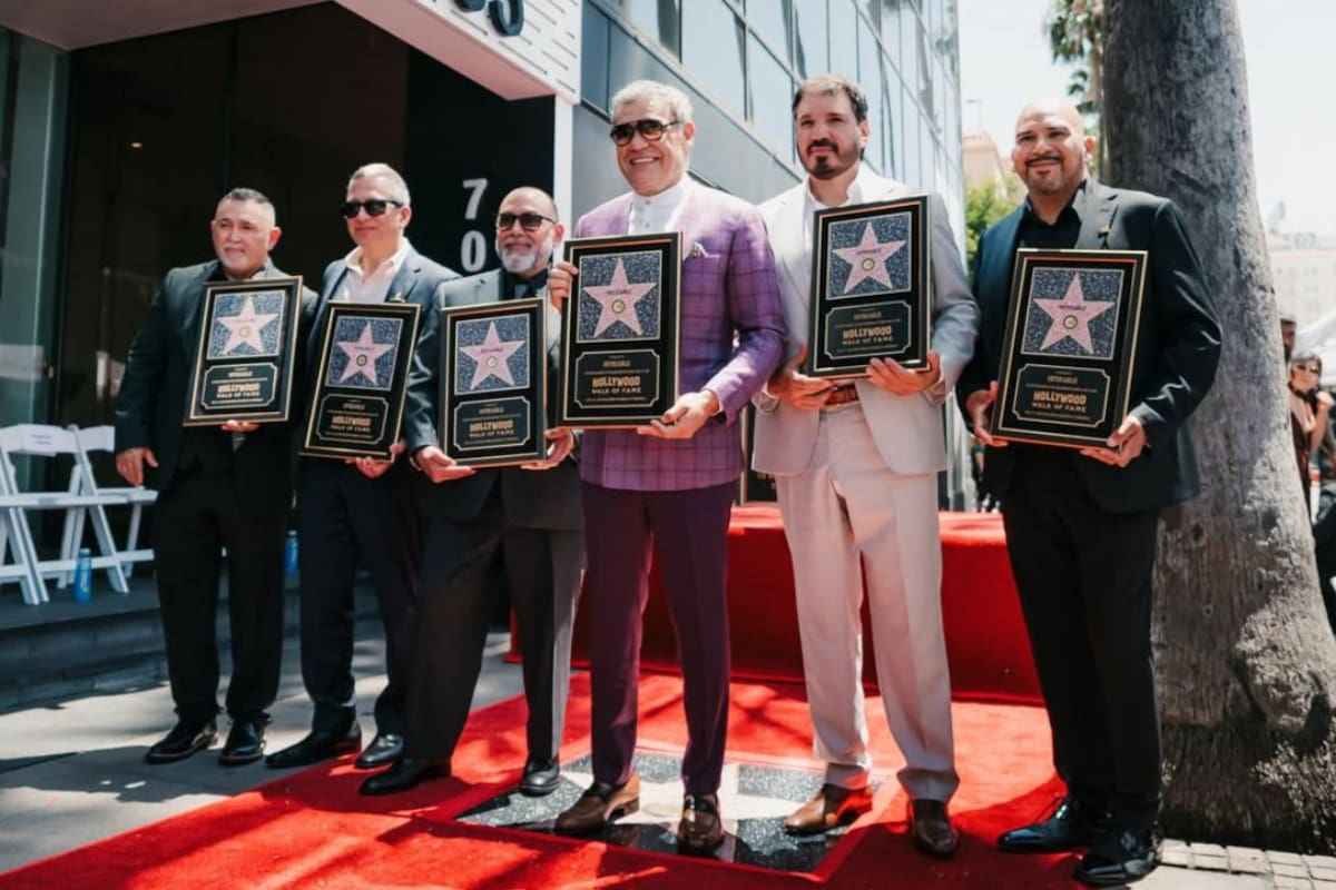 Intocable recibe una estrella en el Paseo de la Fama de Hollywood y hace historia como una de las agrupaciones mexicanas más reconocidas de la música regional