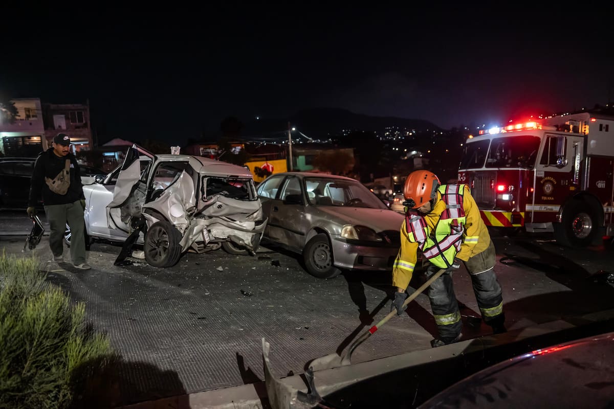 El accidente ocurrió a la altura de la calle De las Aguas, en el fraccionamiento Villa Fontana. Foto: Cortesía