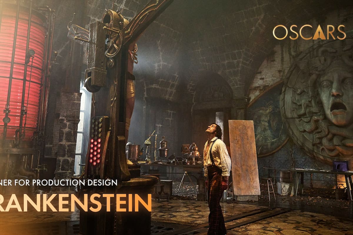 “Frankenstein” de Guillermo del Toro gana su tercer Oscar por Mejor diseño de producción