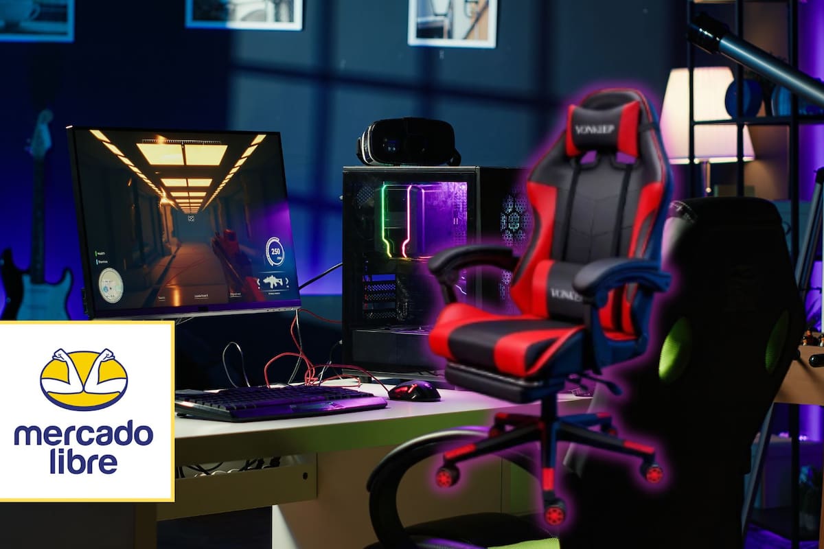 Mercado Libre rebaja la silla gamer Vonkeep a $1,514 MXN: tiene un 28% de descuento, luces RGB, reposapiés y envío gratis a todo México