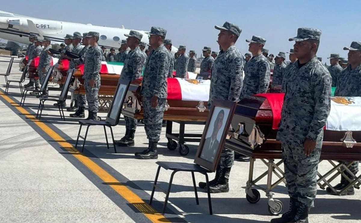 Secretaría de la Defensa Nacional rinde honores a 25 elementos de la Guardia Nacional caídos en operativo donde fue abatido Nemesio Oseguera Cervantes en Jalisco