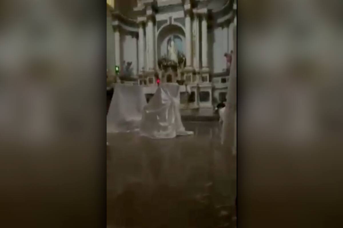 Balaceras en Magdalena: “Dios mío... protégenos”, graban en el piso de la iglesia