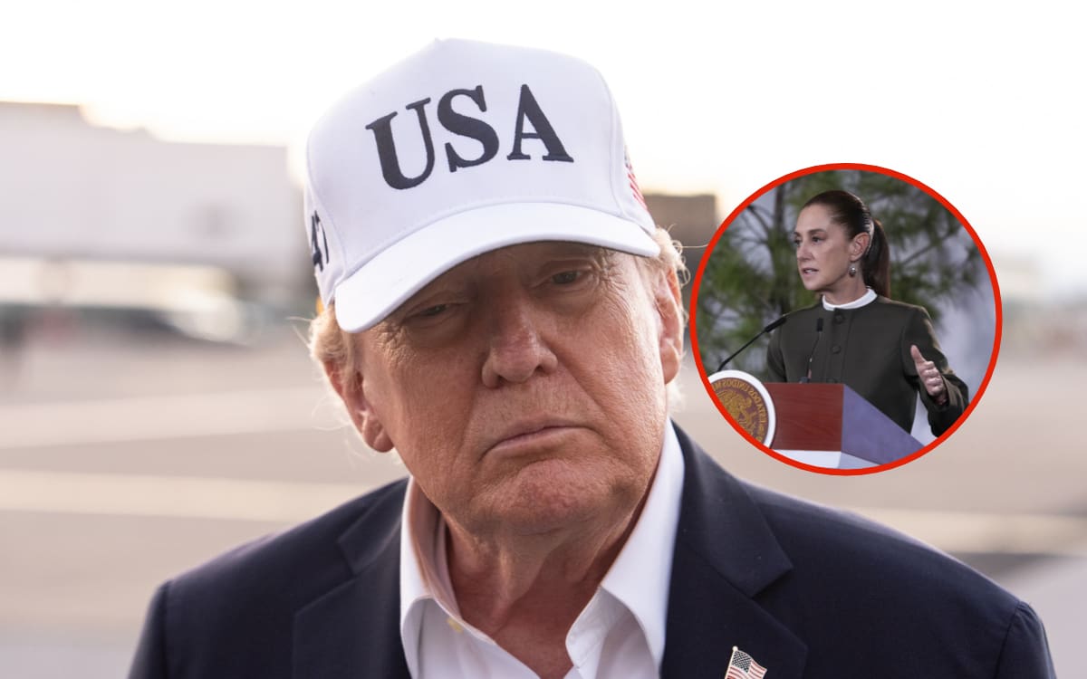 “Se lo dije a Sheinbaum”: Trump insiste en que los cárteles controlan México y acusa al Gobierno mexicano de no tener capacidad para enfrentarlos. | Crédito: AP/Presidencia