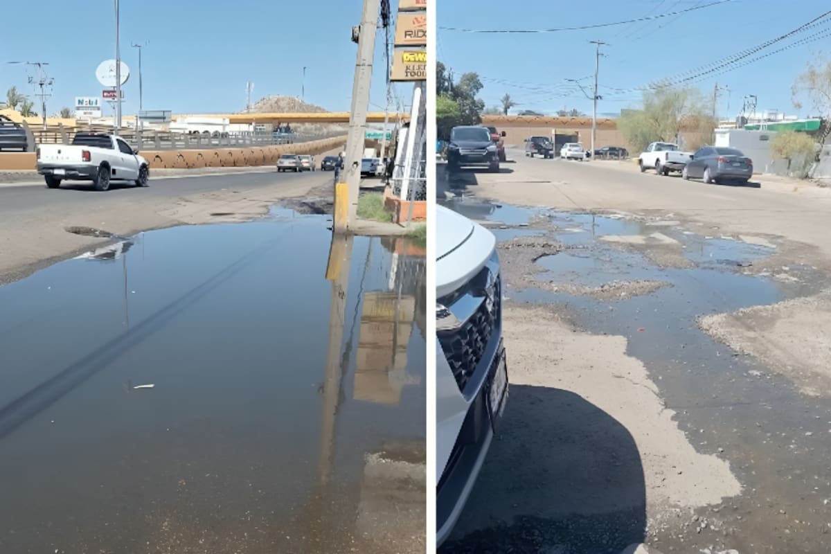 Vecinos de la colonia Y Griega denuncian fuga de drenaje que lleva más de un mes sin atención