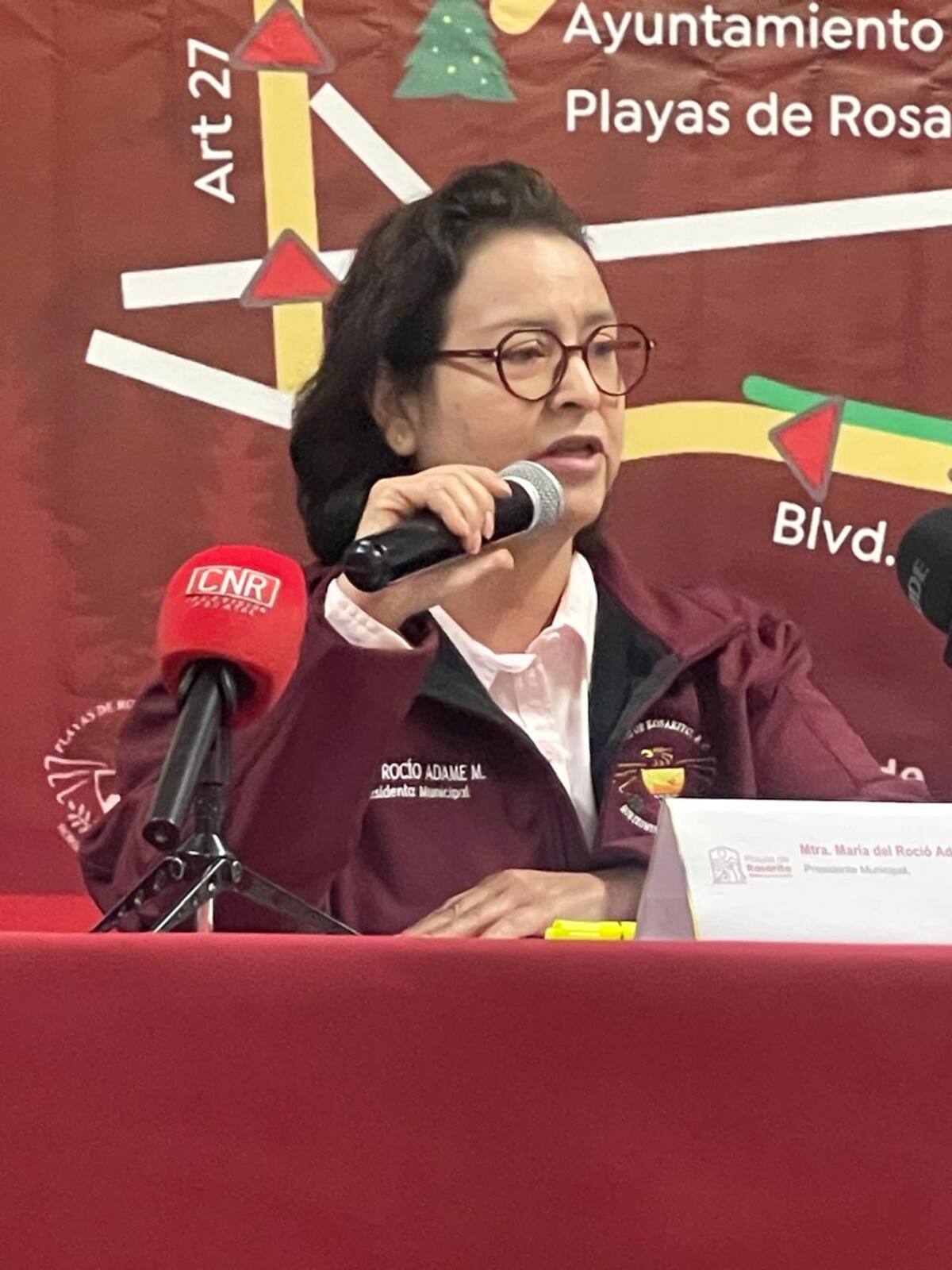Rocío Adame Muñoz, alcaldesa de Rosarito.