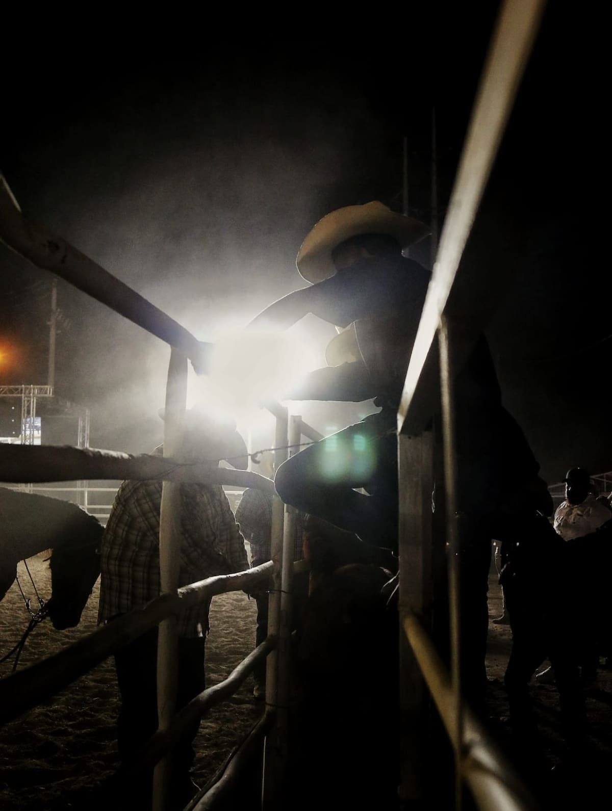 Entre el sonido de los cascos, las montas, los gritos de los jinetes y la música norteña que acompaña la jornada, el rodeo y jaripeo l Foto: Saúl Martínez
